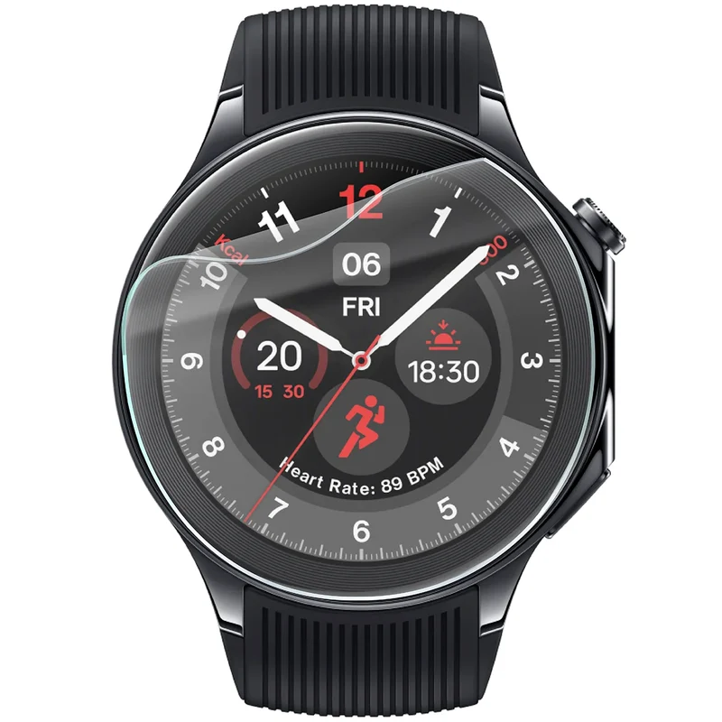Schutzfolie für den Bildschirm für OnePlus Watch 2, Bizon Watch HydroFlex, 3 Stück
