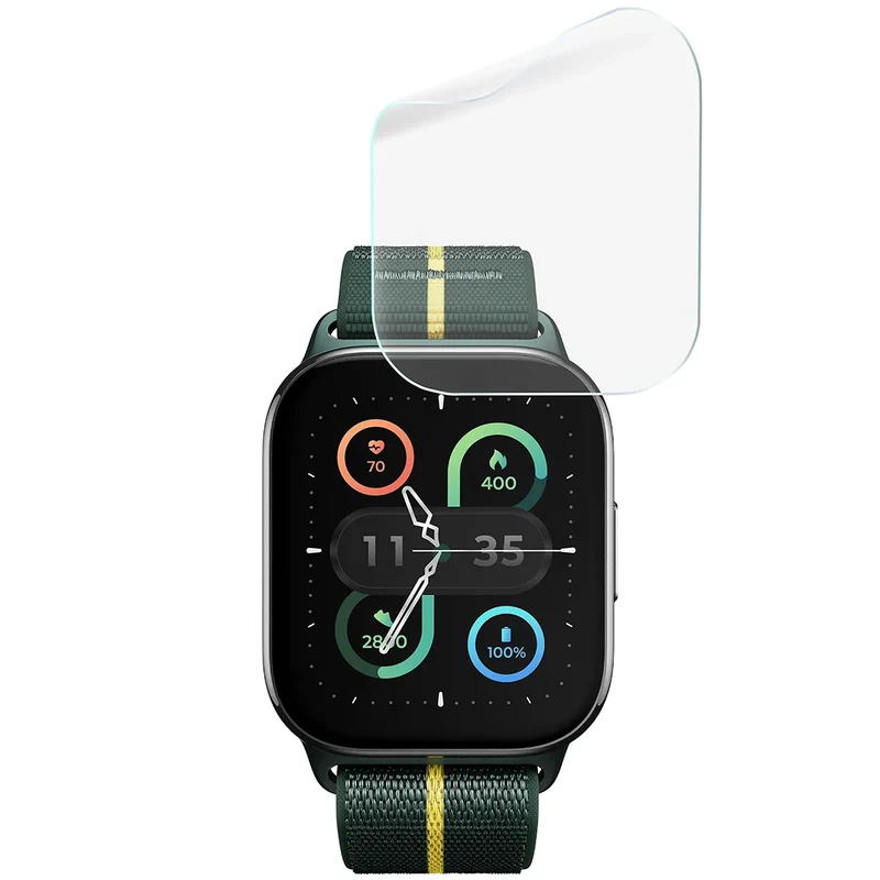Schutzfolie für den Bildschirm für Motorola Moto Watch Fit, Bizon Watch HydroFlex, 3 Stück