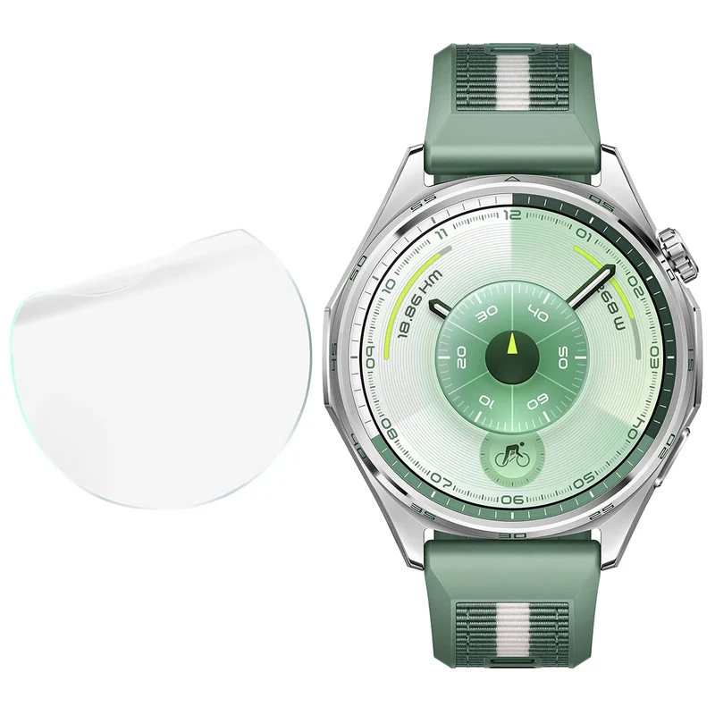 Schutzfolie für den Bildschirm für Huawei Watch GT6 46 mm, Bizon Watch HydroFlex, 3 Stück