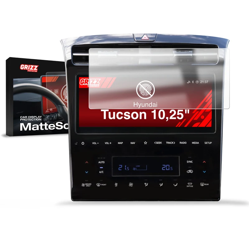 Matte Autodisplayfolie für Hyundai Tucson 10,25" (2020-2024), Grizz Protector