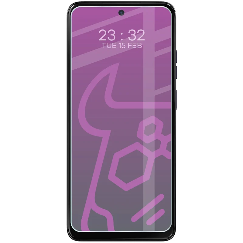 Flexibles Hybridglas für Motorola Moto G17 Power, Bizon Hybrid Mule Duo, 2 Stück