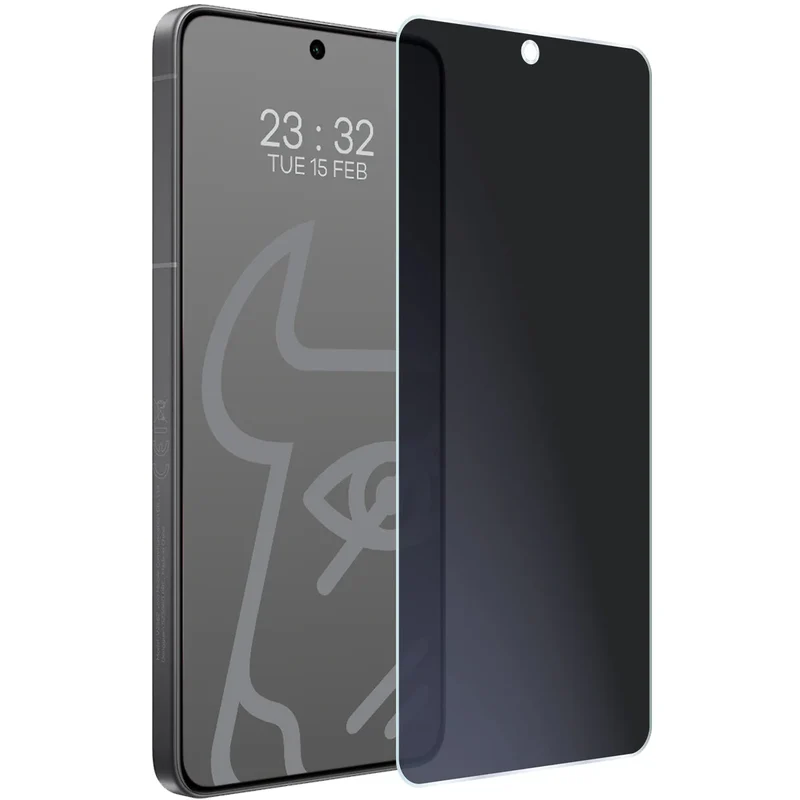 Hybridglas mit Privatschutzfilter für Vivo X300 Ultra, Bizon Hybrid Shadow, Matt