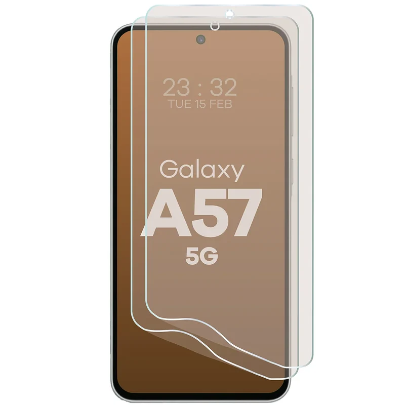 Matte Folie für Galaxy A57 5G, Bizon Film Matte Duo, 2 Stück