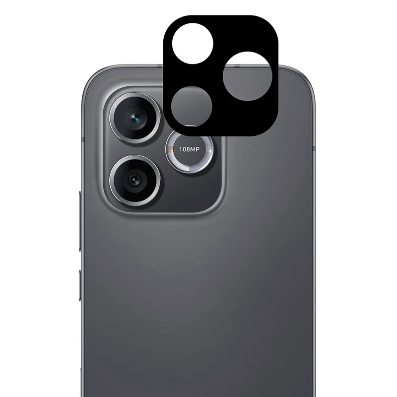 Gehärtetes Glas - 2 Stück + Kameraschutz für Honor 600 Lite 5G, Bizon Glass Edge Pack, Schwarz