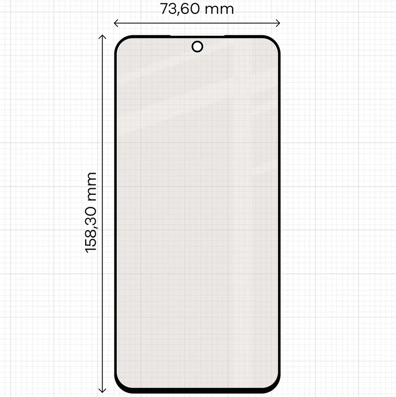 Mattes Hartglas für Galaxy A56 5G, Bizon Glass Matte, Schwarzer Rahmen