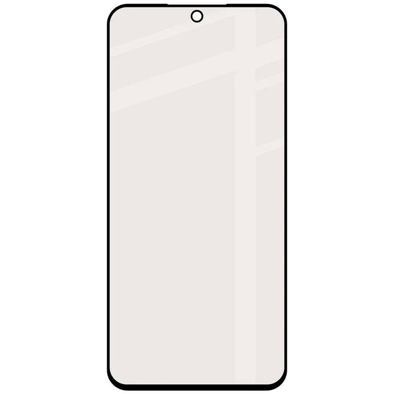 Mattes Hartglas für Galaxy A56 5G, Bizon Glass Matte, Schwarzer Rahmen