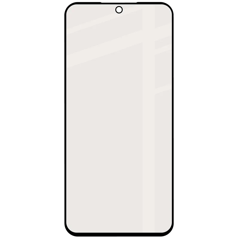 Mattes Hartglas für Galaxy A37 5G, Bizon Glass Matte, Schwarzer Rahmen