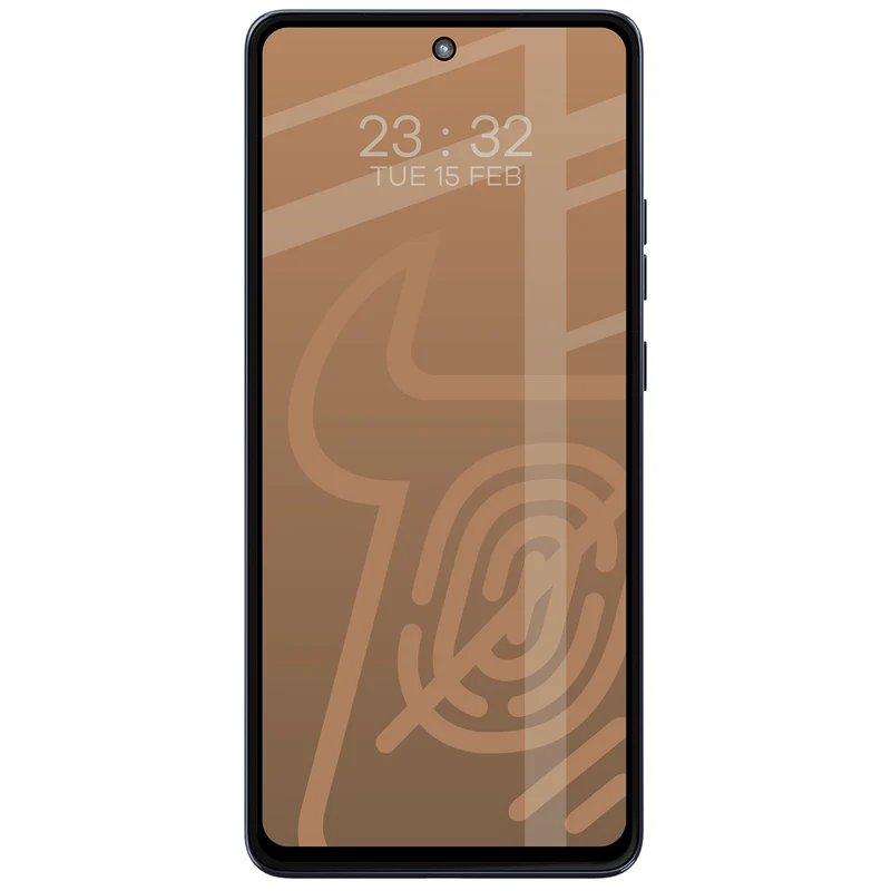 Mattes Hartglas für Motorola Moto G86 5G / G86 Power 5G, Bizon Glass Matte, Schwarzer Rahmen
