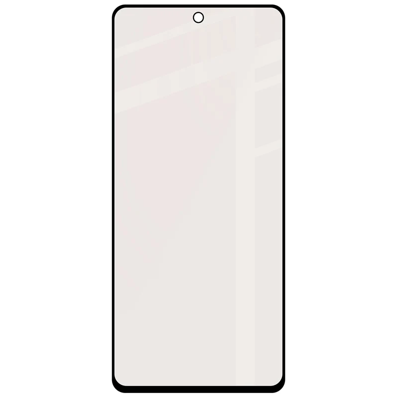Mattes Hartglas für Motorola Moto G86 5G / G86 Power 5G, Bizon Glass Matte, Schwarzer Rahmen