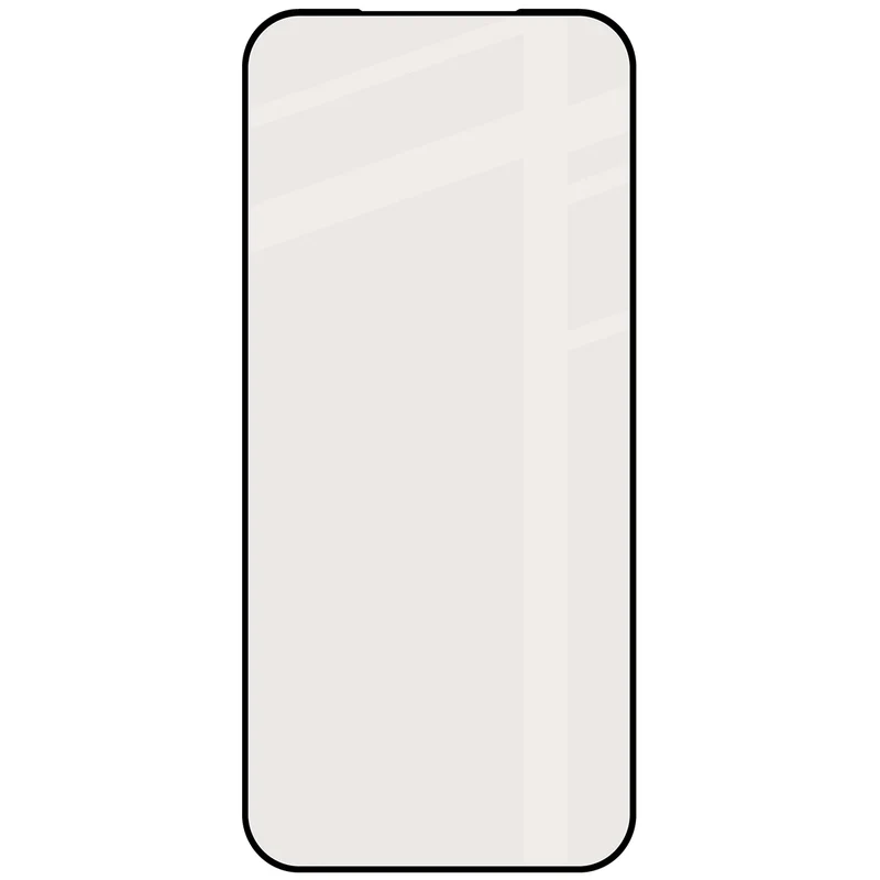 Mattes Hartglas für iPhone 17 Pro Max, Bizon Glass Matte, Schwarzer Rahmen