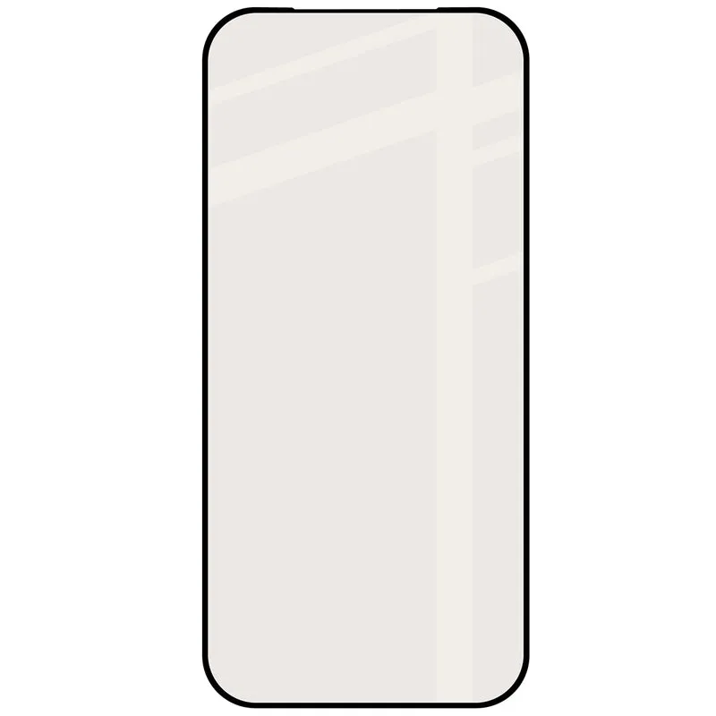 Mattes Hartglas für iPhone 17 Pro, Bizon Glass Matte, Schwarzer Rahmen