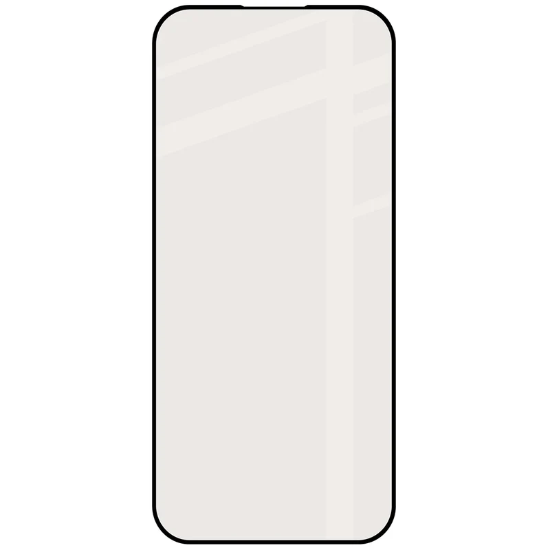 Mattes Hartglas für iPhone Air, Bizon Glass Matte, Schwarzer Rahmen