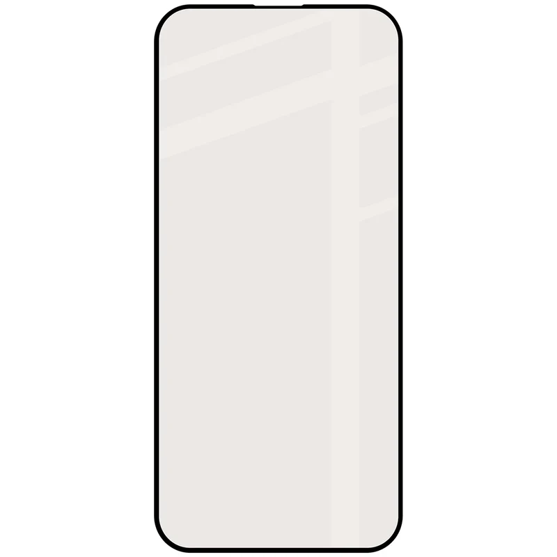 Mattes Hartglas für iPhone 16 Pro Max, Bizon Glass Matte, Schwarzer Rahmen