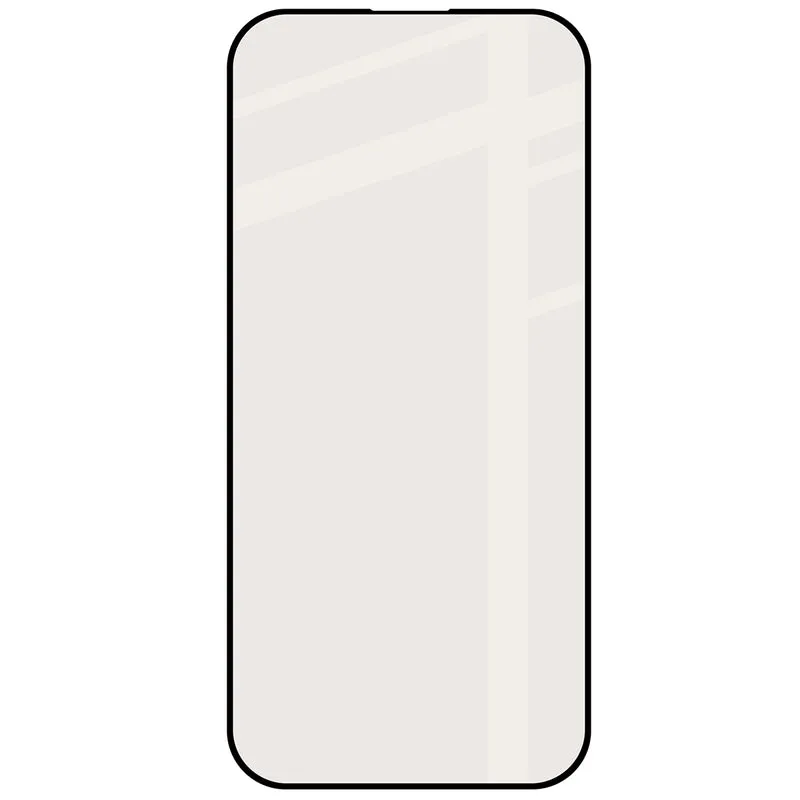 Mattes Hartglas für iPhone 16 Pro / 17, Bizon Glass Matte, Schwarzer Rahmen