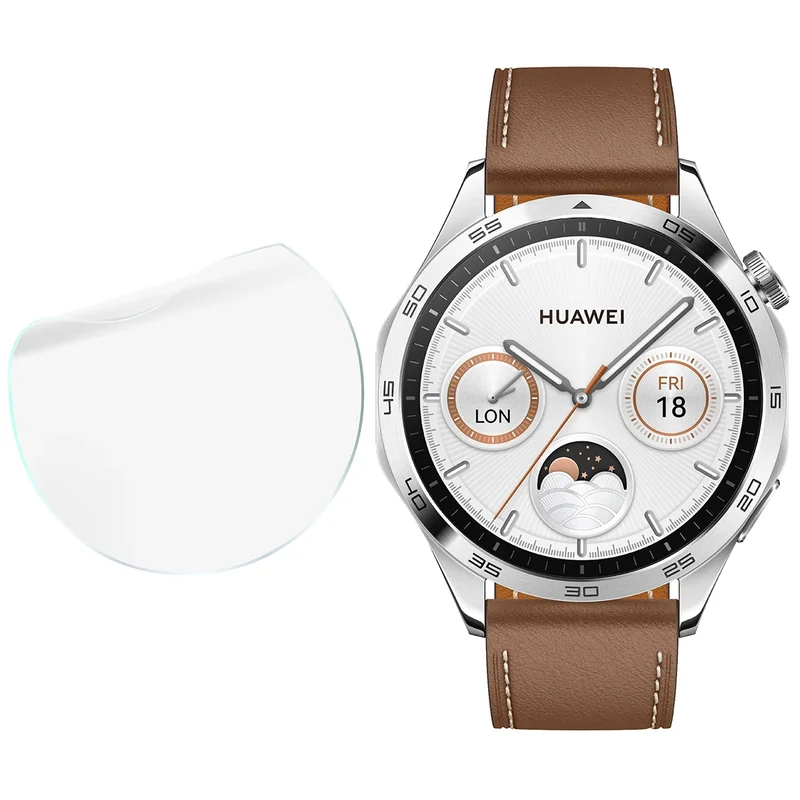 Schutzfolie für den Bildschirm für Huawei Watch GT 4 46 mm, Bizon Watch HydroFlex, 3 Stück