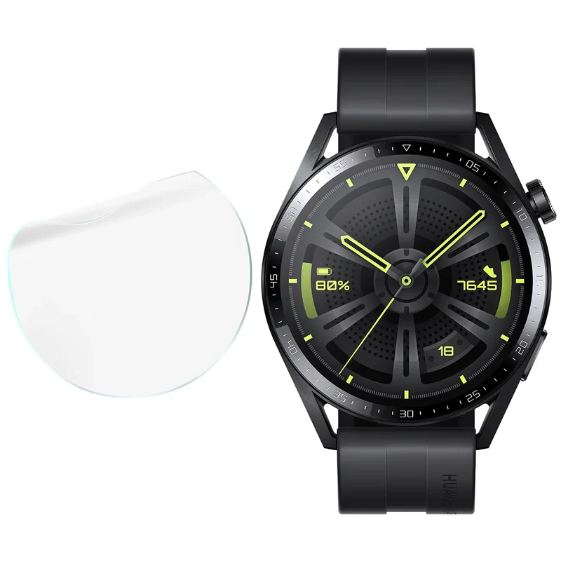Schutzfolie für den Bildschirm für Huawei Watch GT 3 46 mm Active, Bizon Watch HydroFlex, 3 Stück