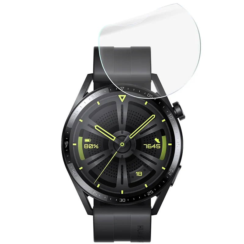 Schutzfolie für den Bildschirm für Huawei Watch GT 3 46 mm Active, Bizon Watch HydroFlex, 3 Stück