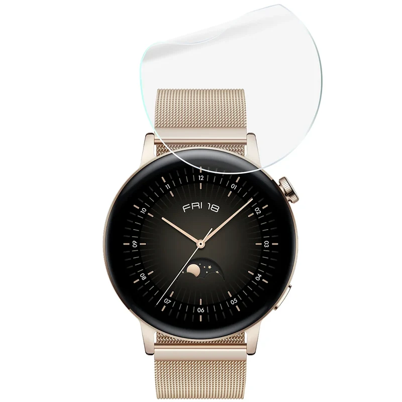 Schutzfolie für den Bildschirm für Huawei Watch GT 3 42 mm Elegant, Bizon Watch HydroFlex, 3 Stück