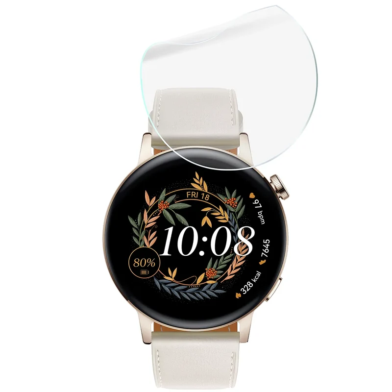 Schutzfolie für den Bildschirm für Huawei Watch GT 3 42 mm, Bizon Watch HydroFlex, 3 Stück