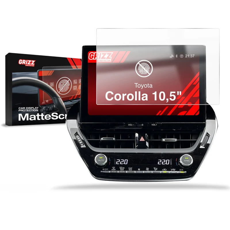 Matte Autodisplayfolie für Toyota Corolla Cross 10,5" (2022-2026), Grizz Protector