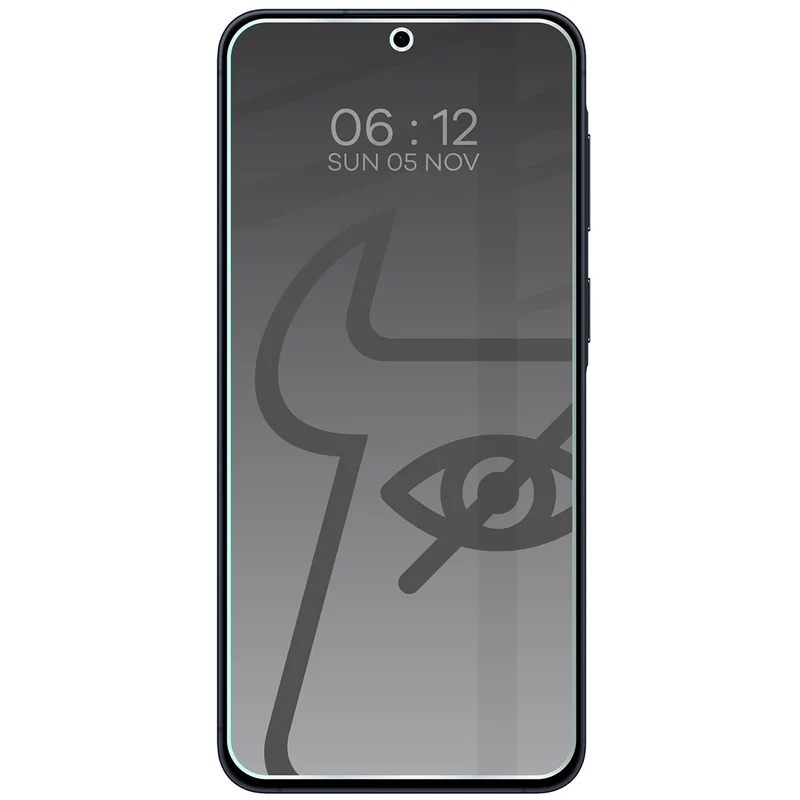 Gehärtetes Glas mit Privatschutzfilter für Galaxy A57 5G, Bizon Glass Clear Shadow, getönt