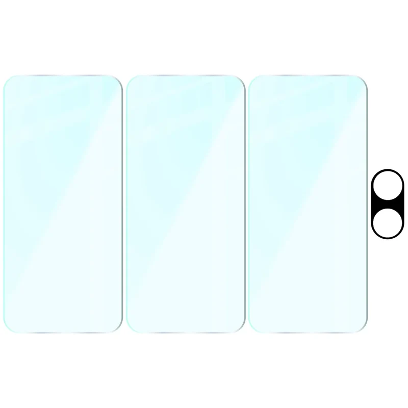 Gehärtetes Glas - 3 Stück + Kameraschutz für Xiaomi POCO X8 Pro Max, Bizon Glass Clear Pack