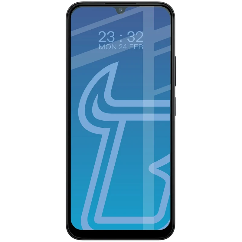 Gehärtetes Glas für Xiaomi Redmi A7 Pro 4G, Bizon Glass Edge Duo, Schwarzer Rahmen, 2 Stück