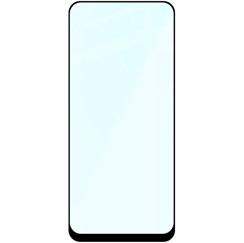 Gehärtetes Glas für Xiaomi Redmi A7 Pro 4G, Bizon Glass Edge, Schwarzer Rahmen