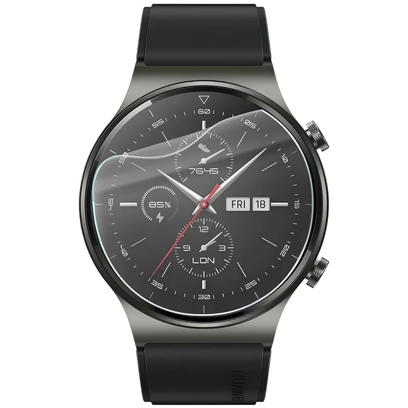 Schutzfolie für den Bildschirm für Huawei Watch GT 2 Pro, Bizon Watch HydroFlex, 3 Stück