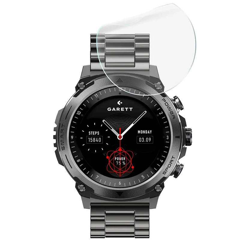 Schutzfolie für den Bildschirm für Garett Atom, Bizon Watch HydroFlex, 3 Stück