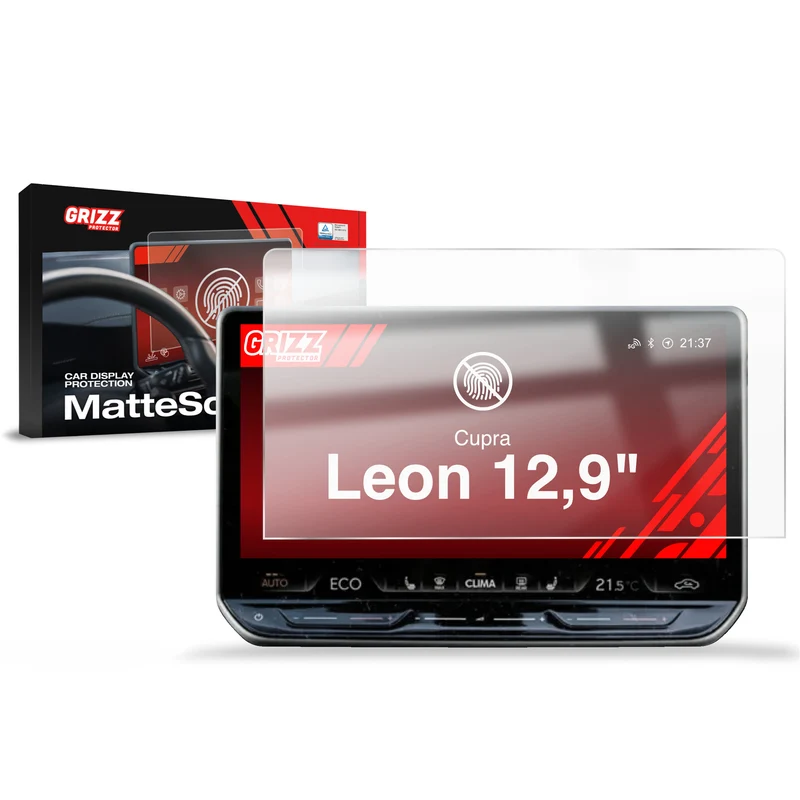 Matte Autodisplayfolie für Cupra Leon 12,9" (2024-2026), Grizz Protector