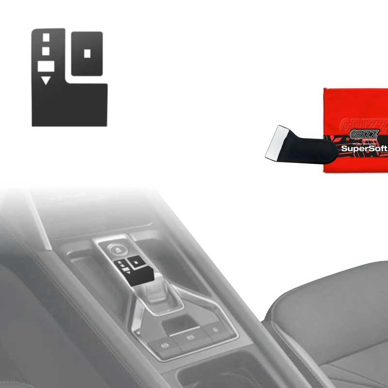 2in1 Schutzfolien Grizz Protector für Mittelkonsole - Cupra Formentor Facelift (2024-2026) Schwarz Matt Antifingerprint