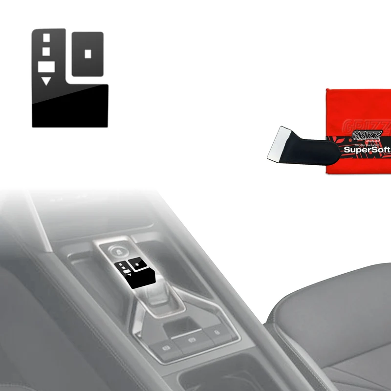 2in1 Schutzfolien Grizz Protector für Mittelkonsole - Cupra Formentor Facelift (2024-2026) Schwarz Glanz