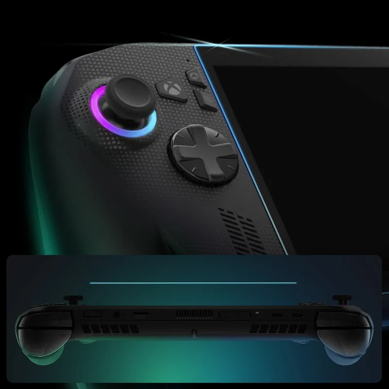 Glas für die Schutzhülle für Asus ROG Xbox Ally / ROG Xbox Ally X / MSI Claw 7 AI Plus / ROG Ally X / ROG Ally, Spigen Glas.tR Slim 2-Pack, Transparent