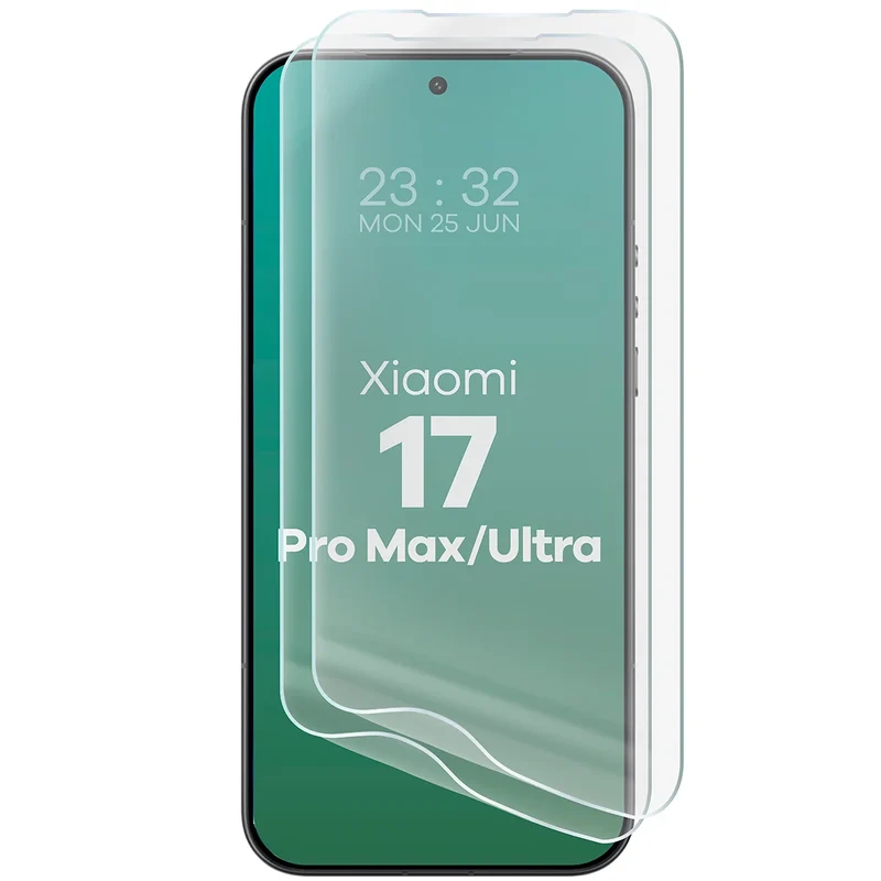 Hydrogel Folie für den Bildschirm für Xiaomi 17 Ultra / 17 Pro Max, Bizon Film Hydrogel Front Duo, 2 Stück