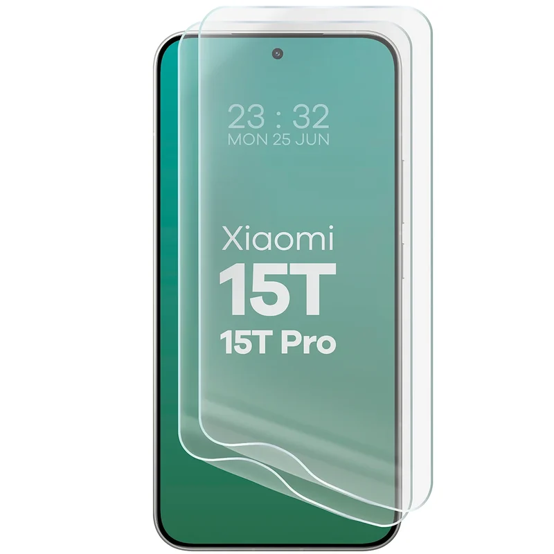 Hydrogel Folie für den Bildschirm für Xiaomi 15T / 15T Pro, Bizon Film Hydrogel Front Duo, 2 Stück