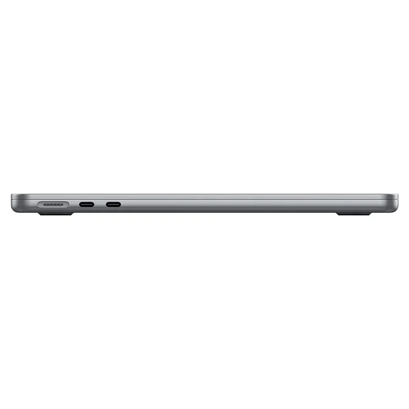 Glas für die Schutzhülle Spigen Glas.tR Slim FC für MacBook Air 13.6" M5 / M4 / M3 / M2, schwarzer Rahmen
