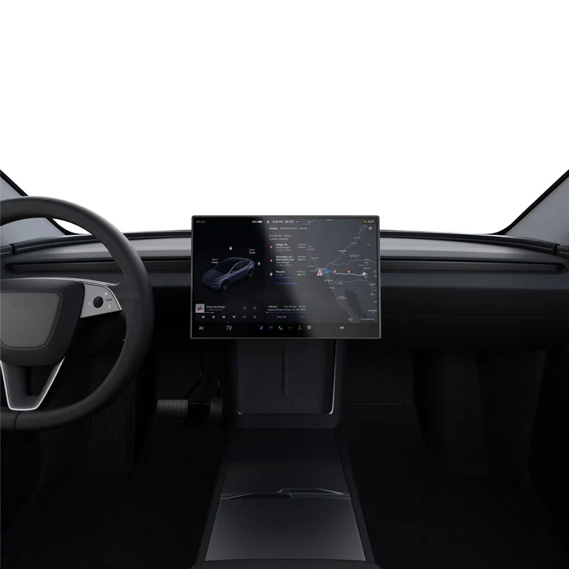 Antireflex Glas für Tesla Model Y 2024-2026, Spigen Glas.tR EZ Fit FC AC 1-Pack, Schwarzer Rahmen