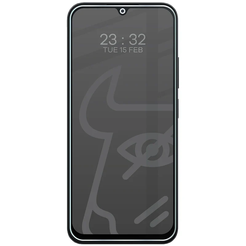 Hybridglas mit Privatschutzfilter für Xiaomi Redmi A7 Pro 4G, Bizon Hybrid Shadow, Matt