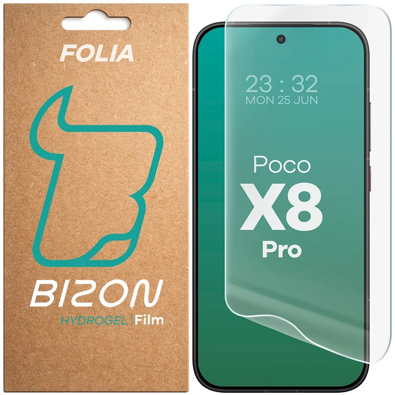 Hydrogel Folie für den Bildschirm für Xiaomi POCO X8 Pro, Bizon Film Hydrogel Front, 1 Stück