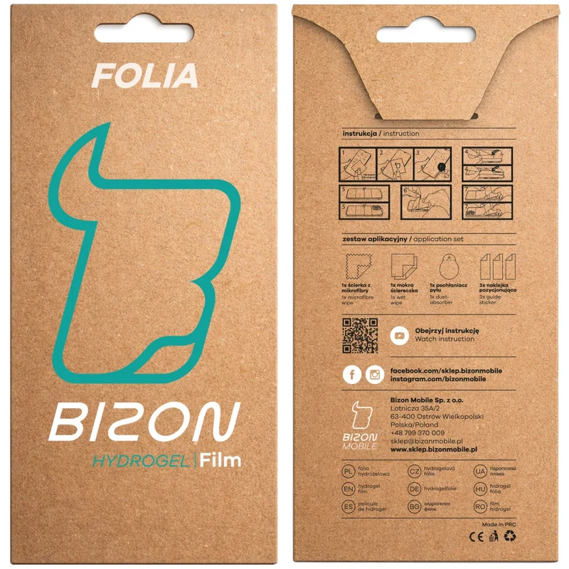 Hydrogel Folie für den Bildschirm für Xiaomi POCO X8 Pro, Bizon Film Hydrogel Front, 1 Stück
