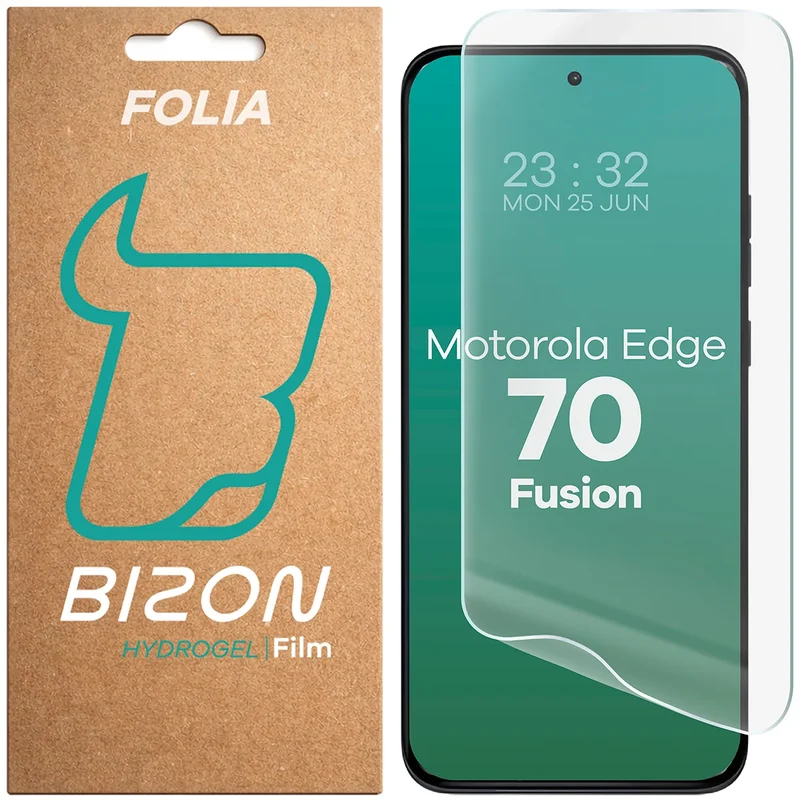 Hydrogel Folie für den Bildschirm für Motorola Edge 70 Fusion, Bizon Film Hydrogel Front, 1 Stück