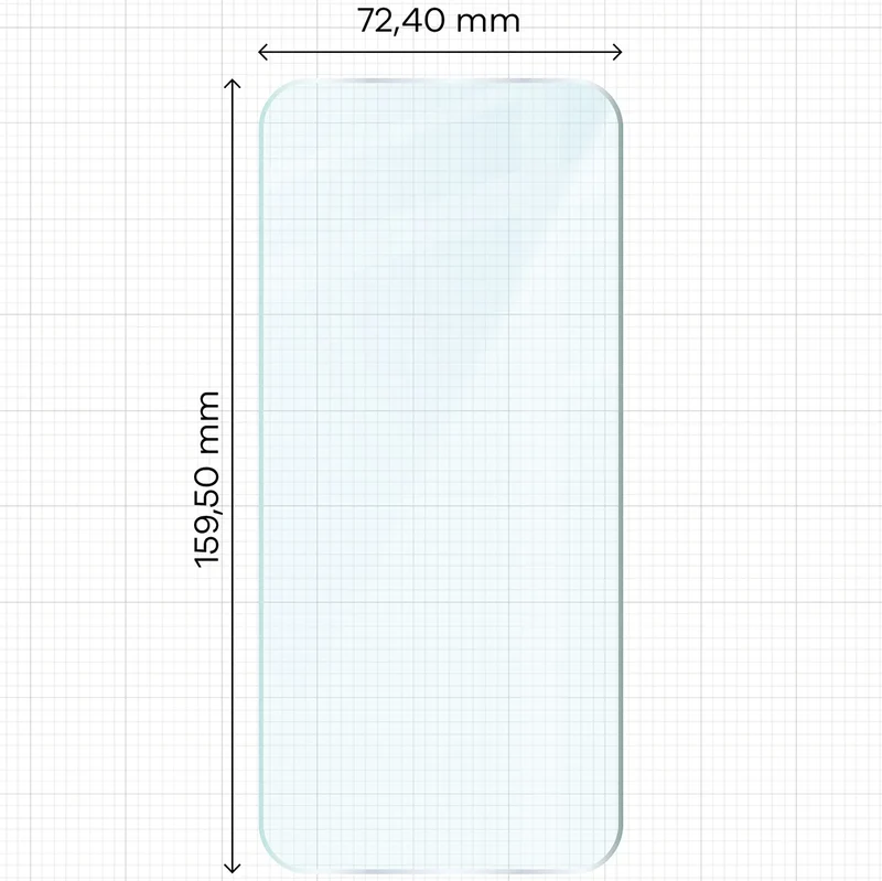 Gehärtetes Glas für Vivo V70 FE 5G, Bizon Glass Clear