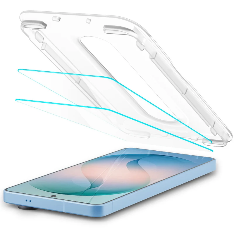 Antireflex Glas + Applikator für Galaxy S26 Plus, Spigen Glas.tR EZ Fit Pro AntiReflection 2-Pack (AC)