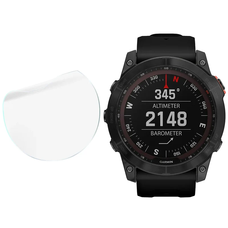 Schutzfolie für den Bildschirm für Garmin Fenix 7X, Bizon Watch HydroFlex, 3 Stück