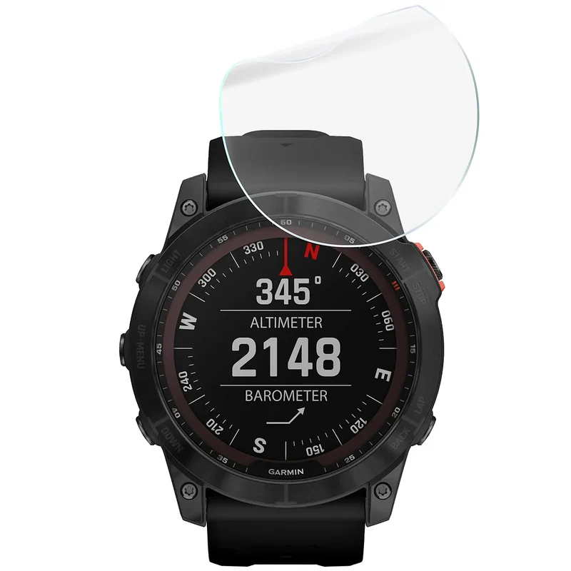 Schutzfolie für den Bildschirm für Garmin Fenix 7X, Bizon Watch HydroFlex, 3 Stück