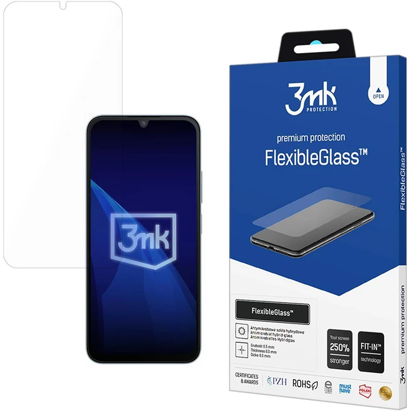 Hybridglas für Xiaomi Redmi A7 Pro 4G, 3mk FlexibleGlass