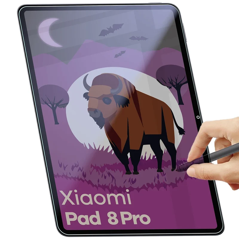 Hybridglas mit Privatschutzfilter für Xiaomi Pad 8 Pro, Bizon Tab Hybrid Shadow, Matt