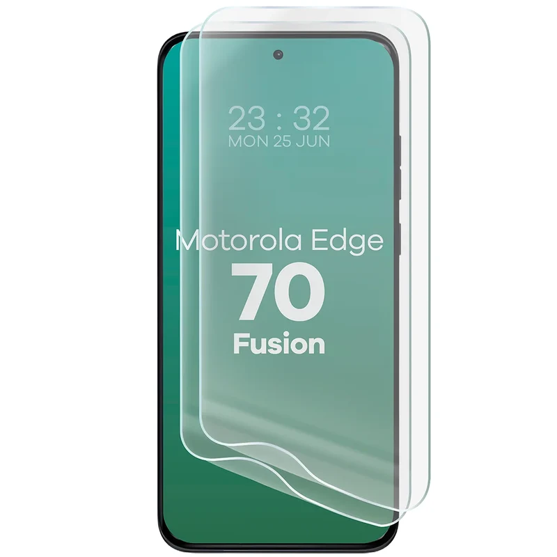 Hydrogel Folie für den Bildschirm für Motorola Edge 70 Fusion, Bizon Film Hydrogel Front Duo, 2 Stück