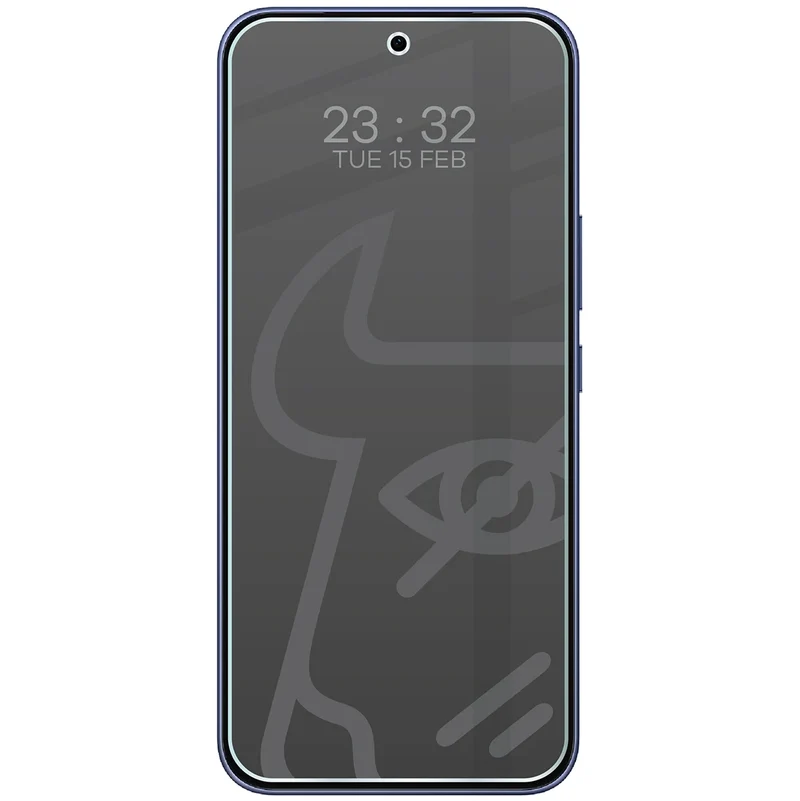 Hybridglas mit Privatschutzfilter für Vivo V70 FE 5G, Bizon Hybrid Shadow, Matt